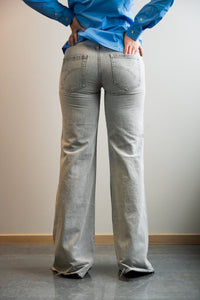 Jeans wide leg ghiaccio