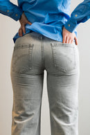 Jeans wide leg ghiaccio