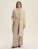 Cappotto semi-aderente - Bianco lana