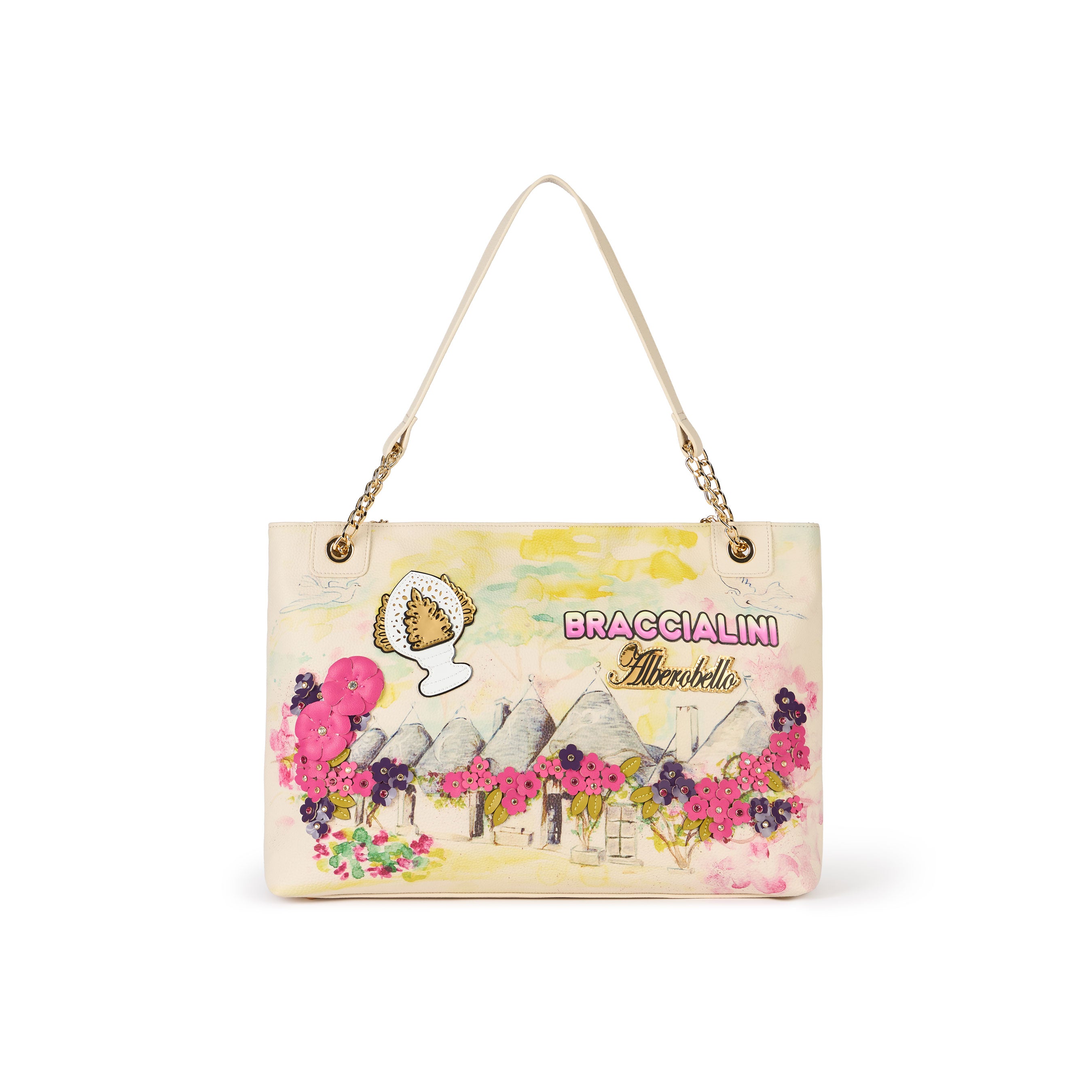 Borsa Braccialini Cartoline Polisynt