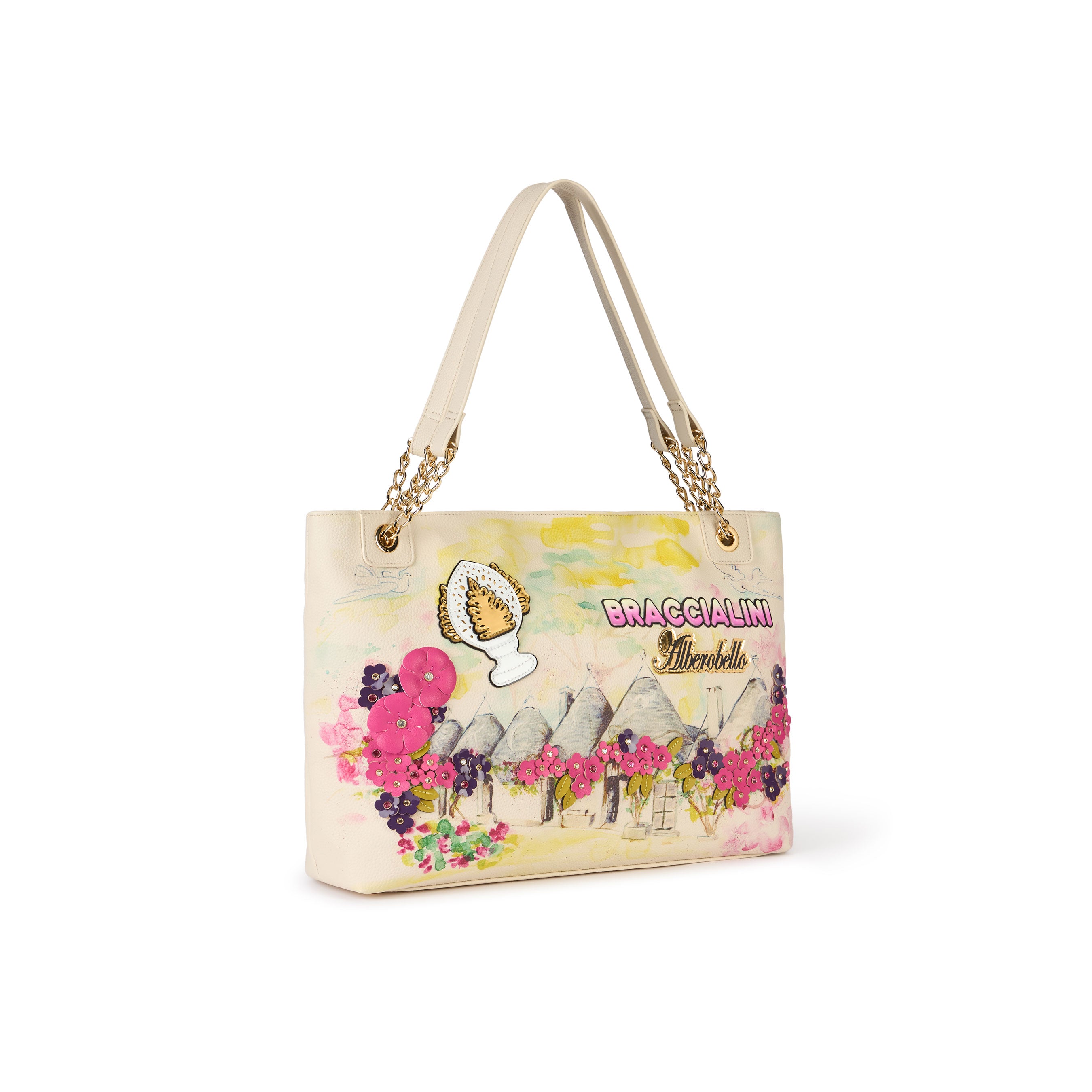 Borsa Braccialini Cartoline Polisynt