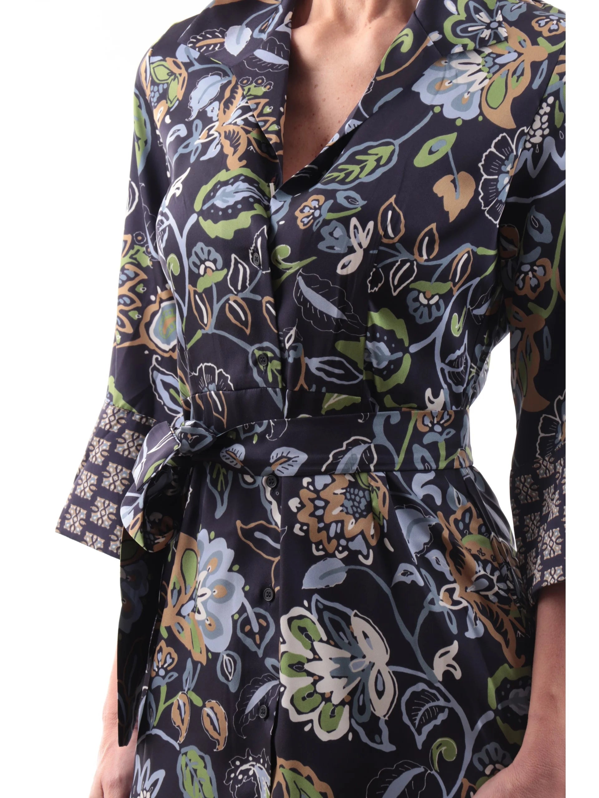 Chemisier a manica tre quarti in twill  - Emme Marella