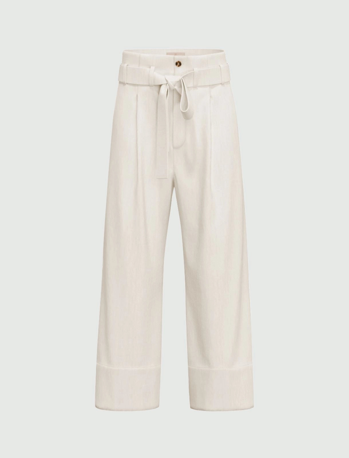 Pantalone in popeline con cintura - Emme Marella