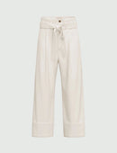 Pantalone in popeline con cintura - Emme Marella