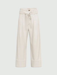 Pantalone in popeline con cintura - Emme Marella