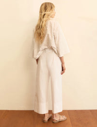 Pantalone in popeline con cintura - Emme Marella