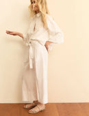 Pantalone in popeline con cintura - Emme Marella