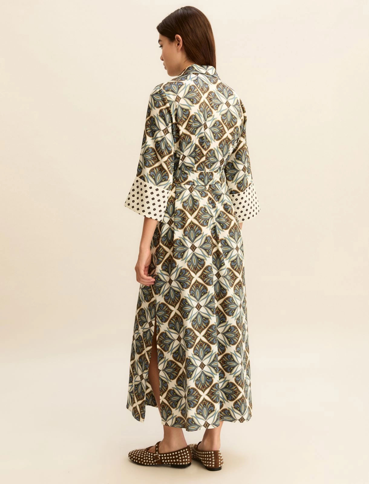 Chemisier a manica tre quarti in twill  - Emme Marella